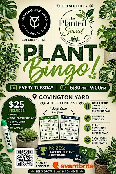 GREEN-Go: Plant Bingo! Covington Yard