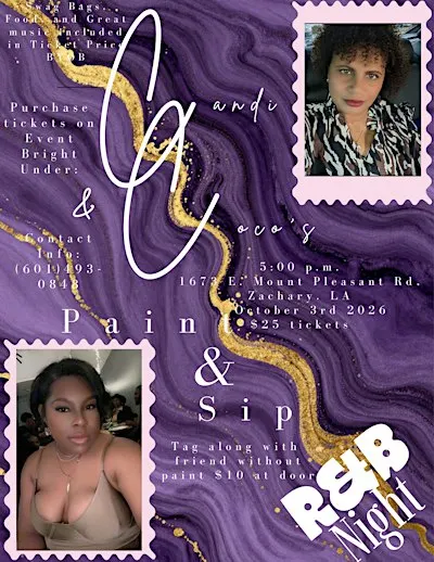 Paint and Sip R&B Night