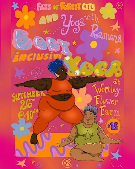 Body Inclusive Yoga with Fats of Forest City and Yoga with Ramona