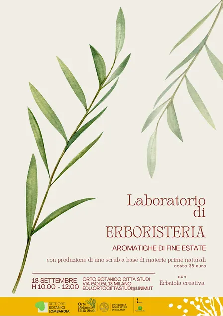 AROMATICHE DI FINE ESTATE - Laboratorio di erboristeria