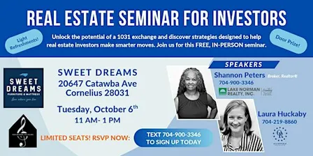 Real Estate Seminar for Investors- 1031 Exchange