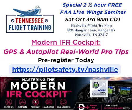FREE 2½-hour FAA WINGS Seminar