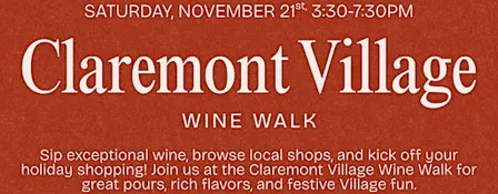 Claremont Village Wine Walk 2026