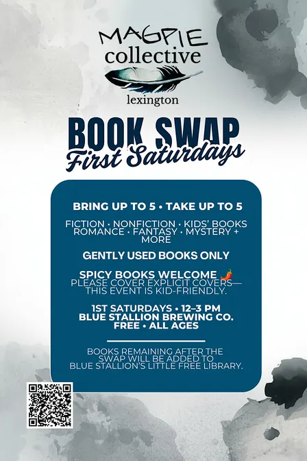 Monthly Book Swap @ Blue Stallion Brewing Co.