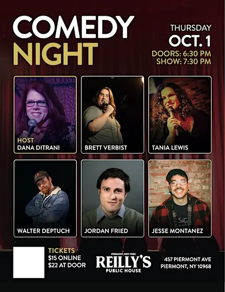 October Comedy Night at Reilly’s!