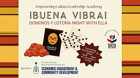 ¡Buena Vibra! Dominos y Lotería Night with ELLA