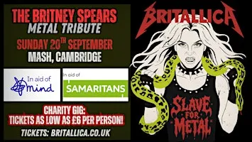 Charity Fundraiser - Britallica: Britney Spears Metal Tribute, Cambridge
