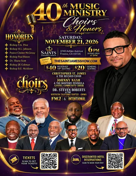 Saint James' 40th Music Ministry Choirs & Honors