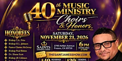 Saint James' 40th Music Ministry Choirs & Honors