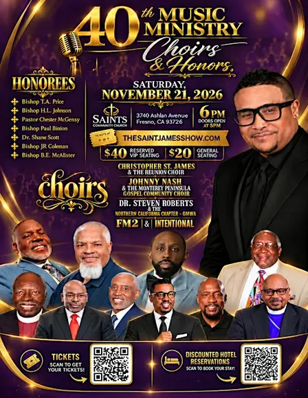 Saint James' 40th Music Ministry Choirs & Honors