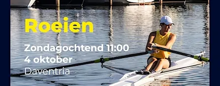 Roeien over de IJssel met roeivereniging Daventria