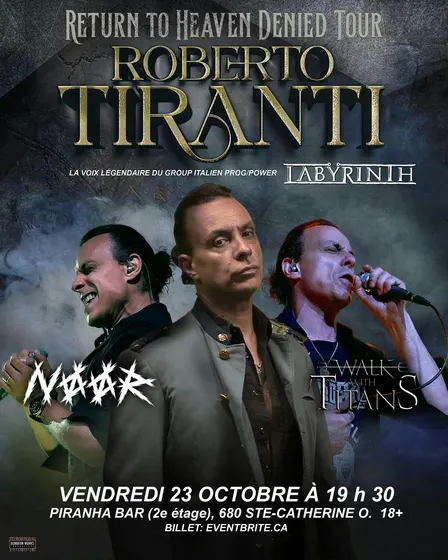 ROBERTO TIRANTI - La Voix de Labyrinth avec Noor, Walk With Titans