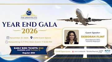 Urban Pilots & Professionals Network Year End 2026 Gala