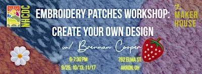 Embroidery Patches Workshop: Create Your Own Design (Maker House Workshop)