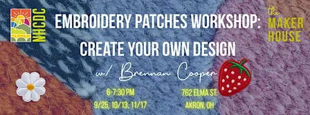 Embroidery Patches Workshop: Create Your Own Design (Maker House Workshop)