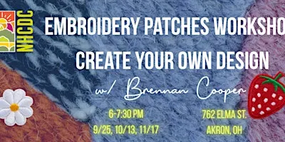 Embroidery Patches Workshop: Create Your Own Design (Maker House Workshop)