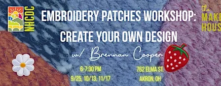 Embroidery Patches Workshop: Create Your Own Design (Maker House Workshop)
