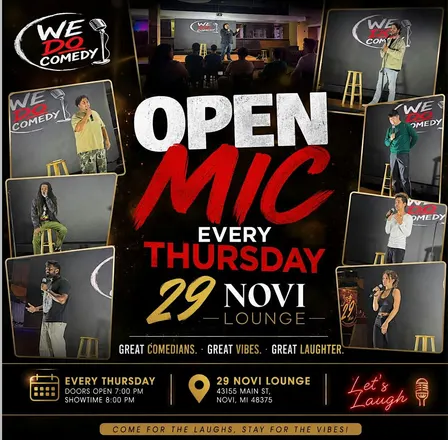 OPEN MIC COMEDY @29 Novi Lounge