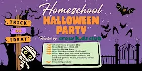 Homeschool Halloween Party with Crew Kids