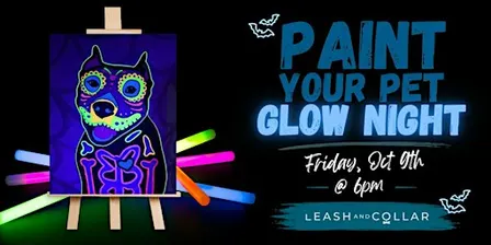 Blacklight Paint Your Pet @ Leash & Collar (Sacramento Area)