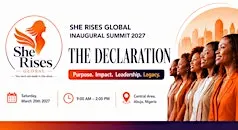 SHE RISES GLOBAL INAUGURAL SUMMIT 2027
