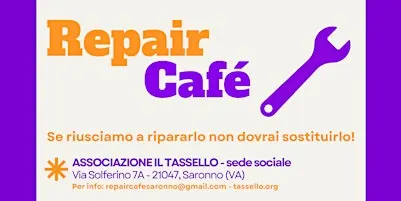 REPAIR CAFE - Porta i tuoi oggetti rotti e proviamo a ripararli