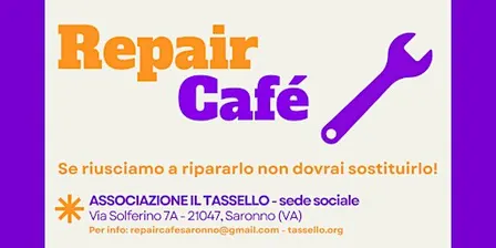 REPAIR CAFE - Porta i tuoi oggetti rotti e proviamo a ripararli