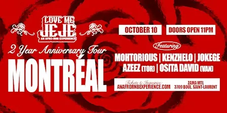 LOVE ME JEJE: AN AFRO-RNB EXPERIENCE MONTRÈAL
