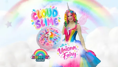 Rainbow Cloud Slime with a Unicorn Fairy