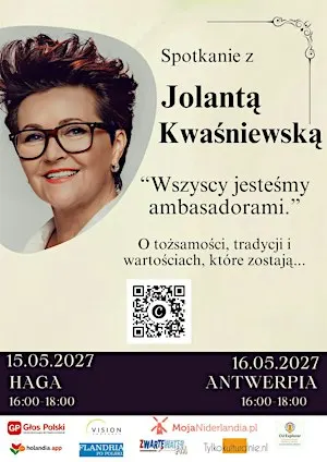 Spotkanie z Jolantą Kwaśniewską w Antwerpii.