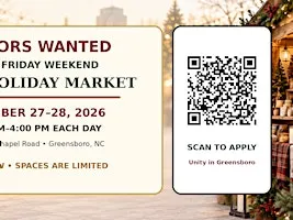 Black Friday Weekend Local Holiday Market