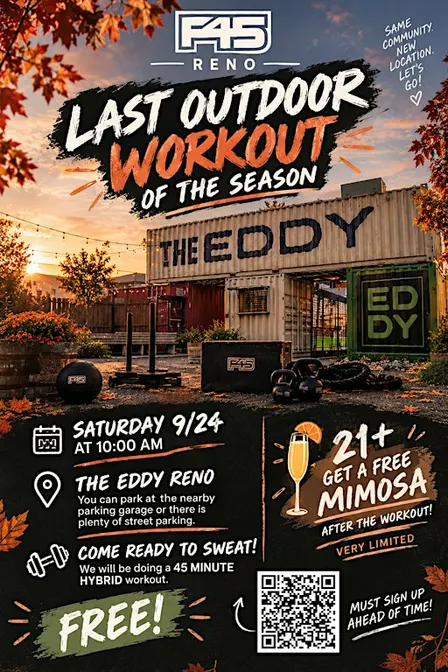 F45 Reno Outdoor Workout
