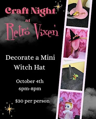 Decorate a Mini Witch Hat!