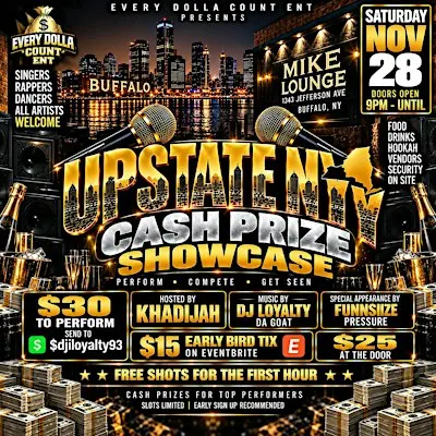 UPSTATE NY CASH PRIZE SHOWCASE