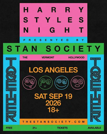 Club 90s & Stan Society presents Harry Styles Night