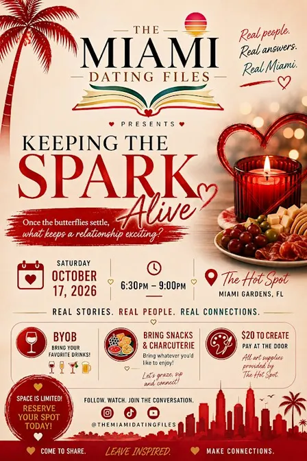 The Miami Dating Files x The Hot Spot Presents Keeping the SPARK ALIVE !