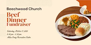 Beechwood Church Beef Dinner Fundraiser 2026