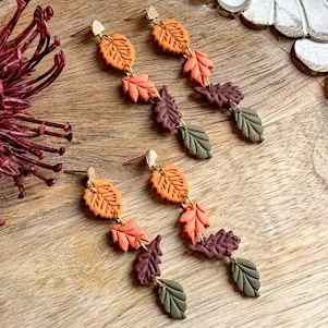 Autumn Earrings - Clay Workshop