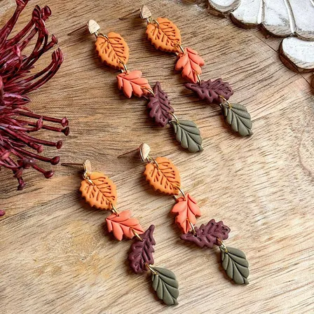 Autumn Earrings - Clay Workshop