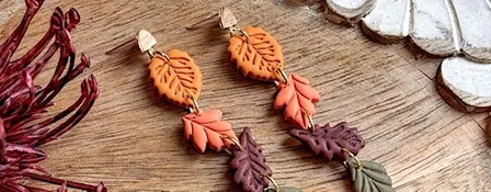 Autumn Earrings - Clay Workshop