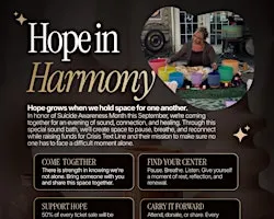 Hope in Harmony: A Community Sound Bath for Suicide Awareness