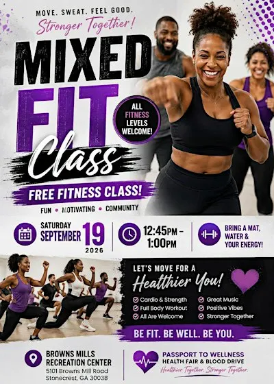 FREE MIXXED FIT CARDIO SESSION WITH NCNW DEKALB SECTION