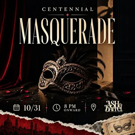 Sat Oct 31 :: The #GHOE Centennial Masquerade