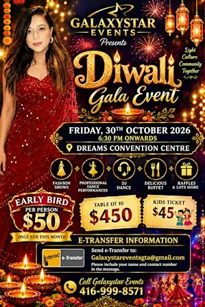 Diwali gala event light it up
