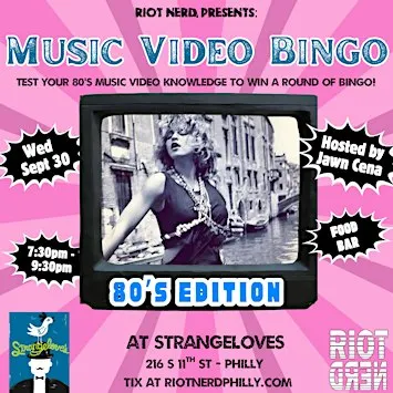 Music Video Bingo