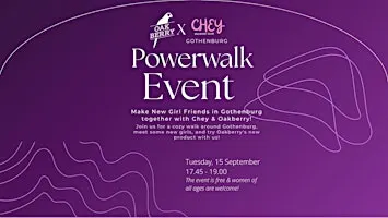 Women Powerwalk Event Oakberry x Chey Community