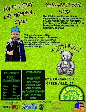 6th Annual Cole's Victory Lap Memorial Show