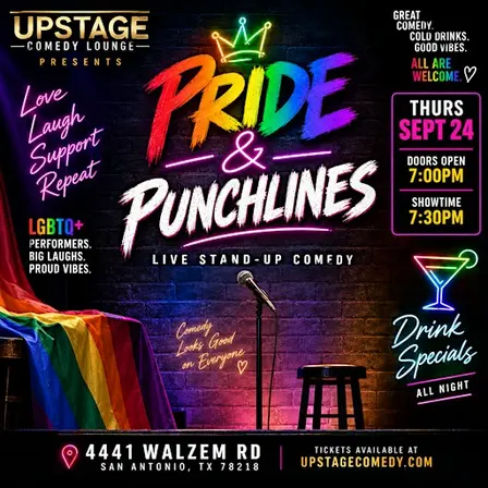 Pride & Punchlines: LGBTQ+ Comedy Night at Upstage Comedy Lounge