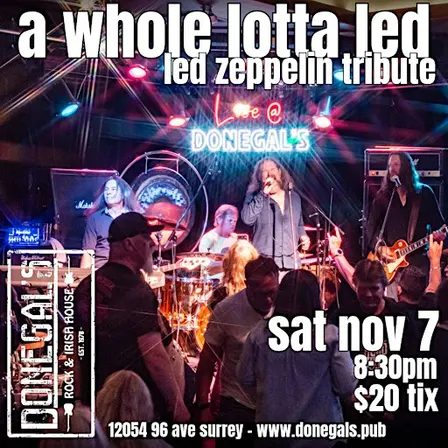 A Whole Lotta Led - Led Zeppelin Tribute at Donegal's Irish House