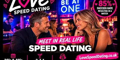 Speed Dating Singles Birmingham Ages 30's and 40's Be At One Cocktail Bar